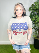 Retro Distressed America GraphicTee-130 Graphic Tees-Heathered Boho-Heathered Boho Boutique, Women's Fashion and Accessories in Palmetto, FL