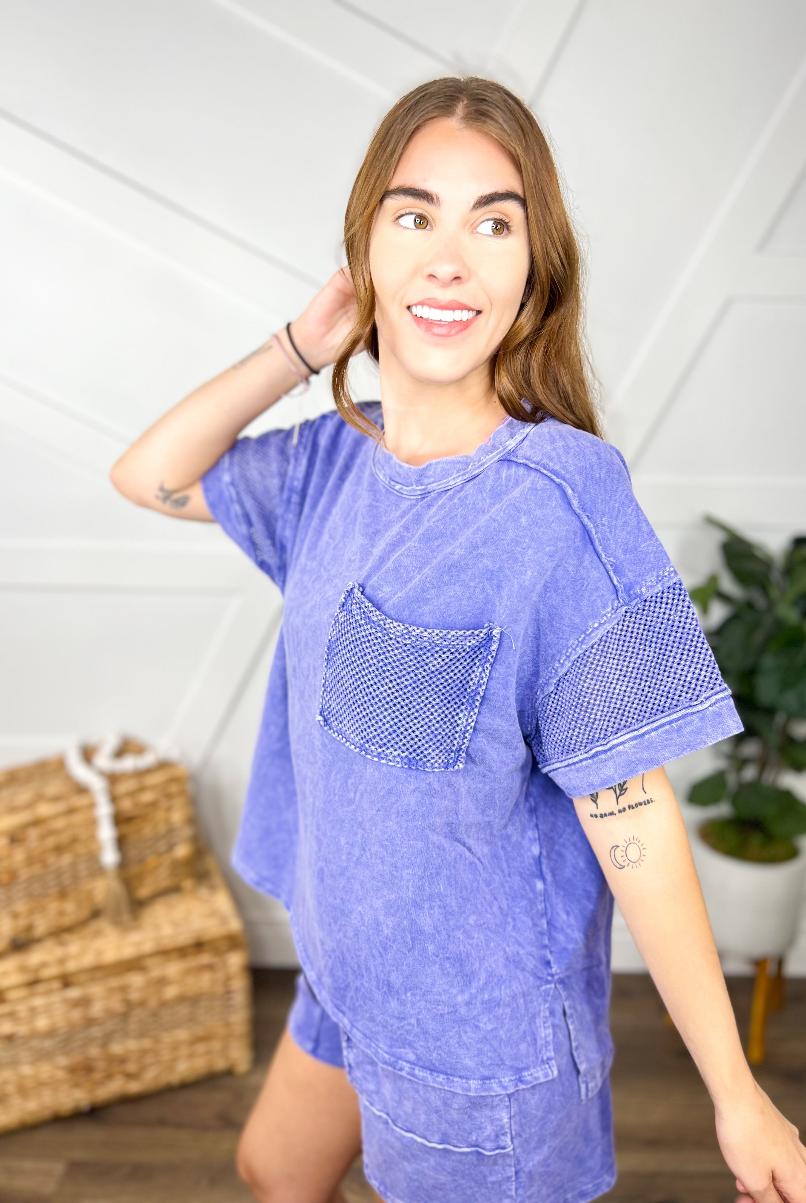 Bet On It Top-110 Short Sleeve Top-J. Her-Heathered Boho Boutique, Women's Fashion and Accessories in Palmetto, FL