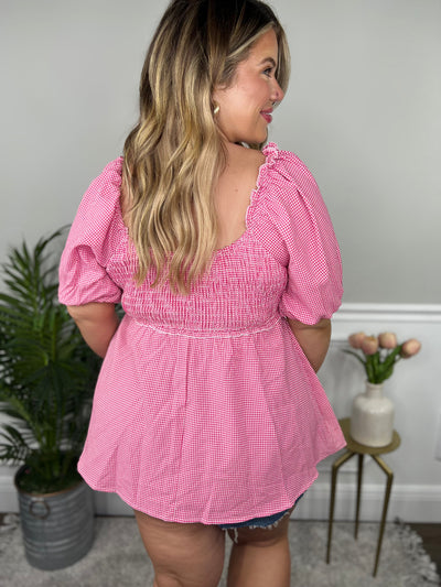 Gingham Surprise Top