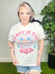 Party In The USA Graphic Tee -140-130 Graphic Tees-Heathered Boho-Heathered Boho Boutique, Women's Fashion and Accessories in Palmetto, FL