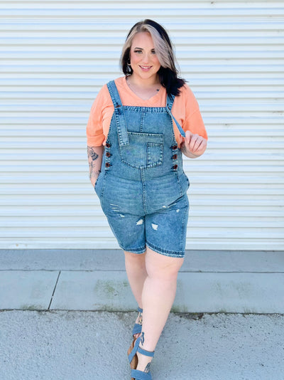 Old School Overalls-230 Dresses/Jumpsuits/Rompers-Easel-Heathered Boho Boutique, Women's Fashion and Accessories in Palmetto, FL