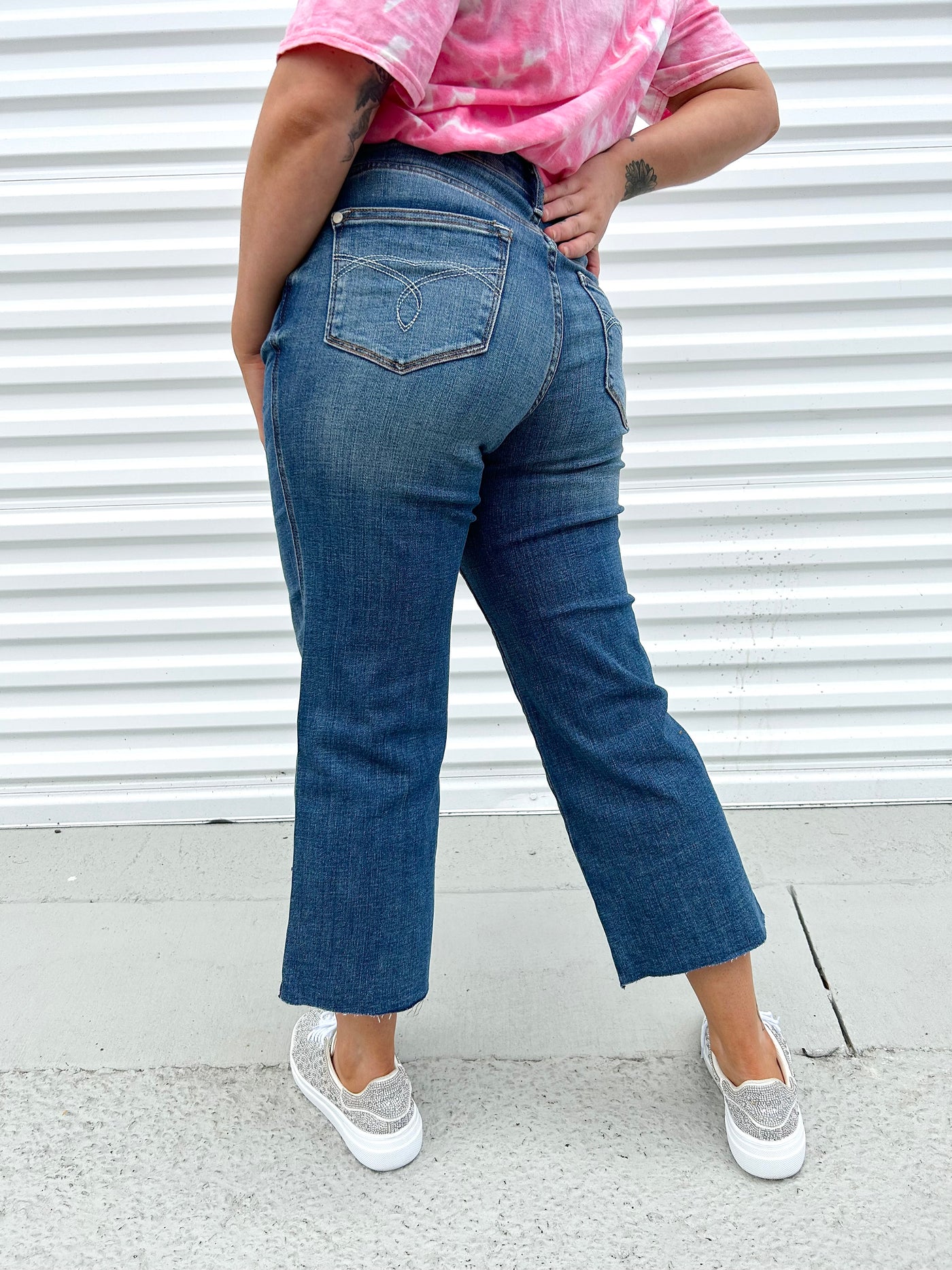 Elevated Crop Wide Leg Jeans by Judy Blue