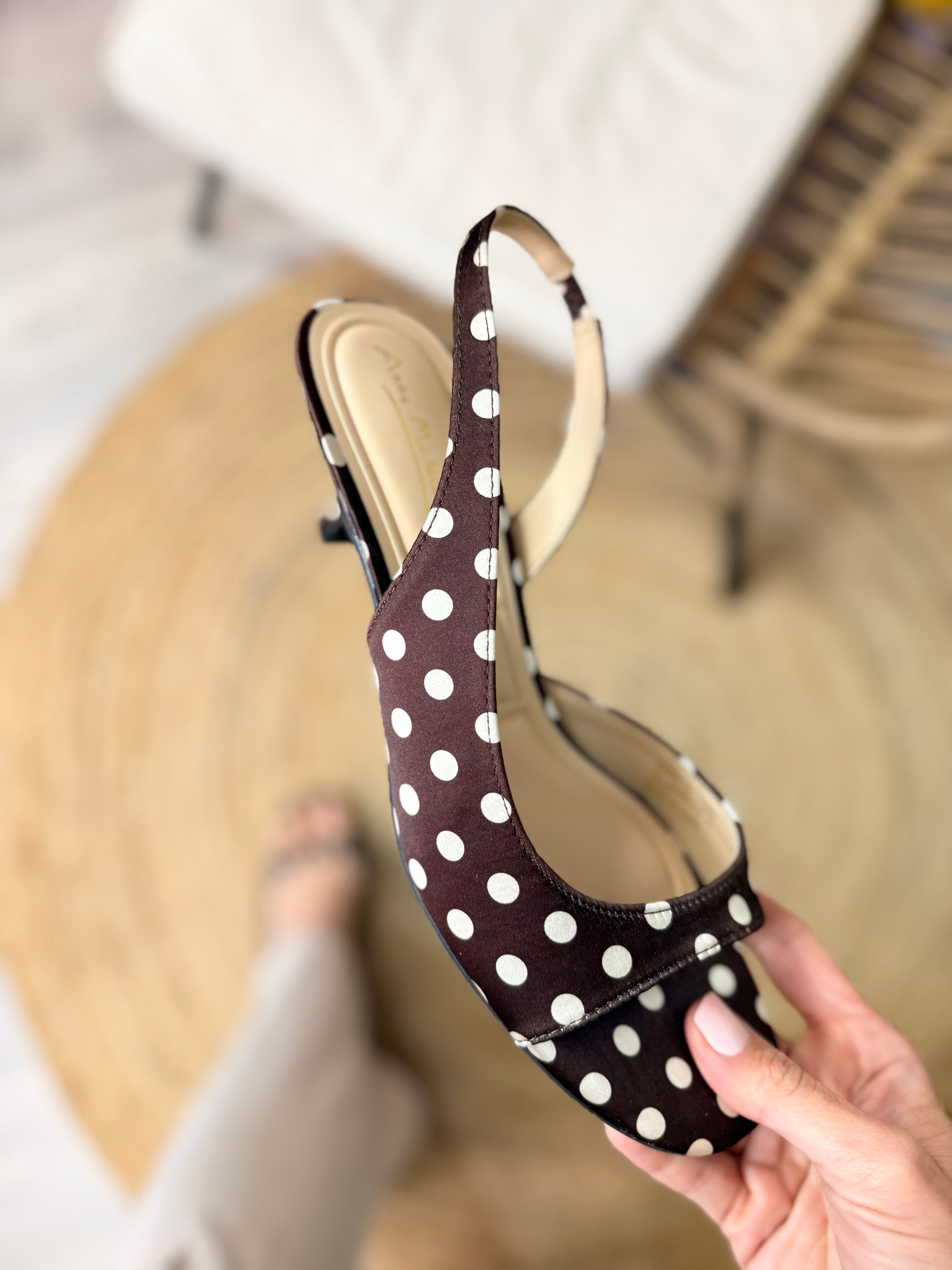 Keepsake Heels - Brown Dot-350 SHOES-JP Orginal-Heathered Boho Boutique, Women's Fashion and Accessories in Palmetto, FL