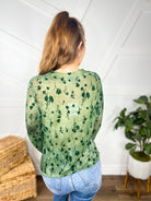 RESTOCK : Made of Flowers Mesh Top-120 Long Sleeve Tops-Davi & Dani-Heathered Boho Boutique, Women's Fashion and Accessories in Palmetto, FL