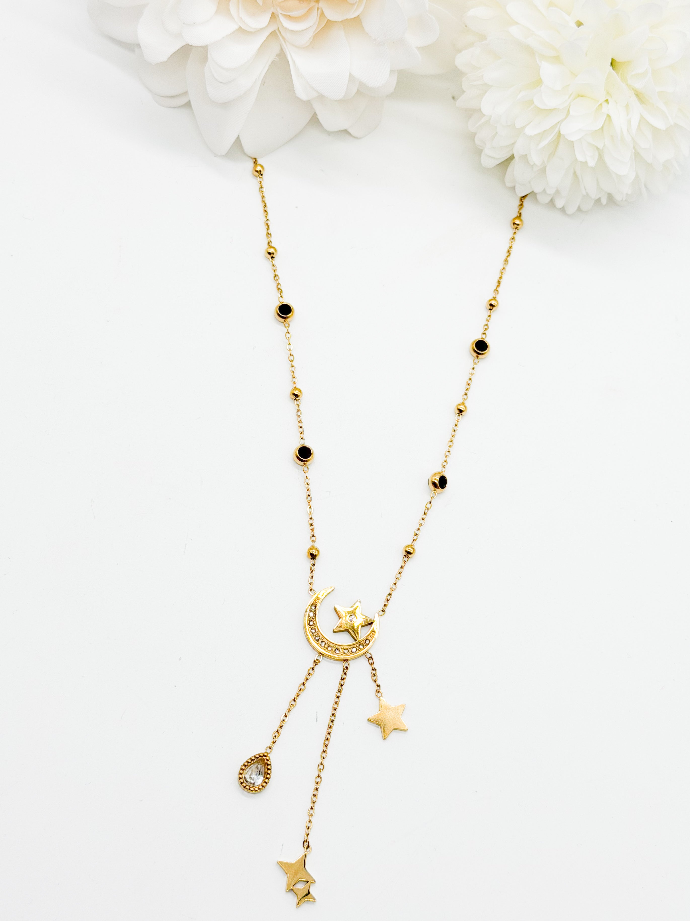 Celestial Glow Charm Necklace-310 Jewelry-NIHAO JEWELRY-Heathered Boho Boutique, Women's Fashion and Accessories in Palmetto, FL