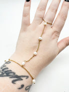 Pearl Hand Chain-310 Jewelry-CHANSUTTPEARLS-Heathered Boho Boutique, Women's Fashion and Accessories in Palmetto, FL