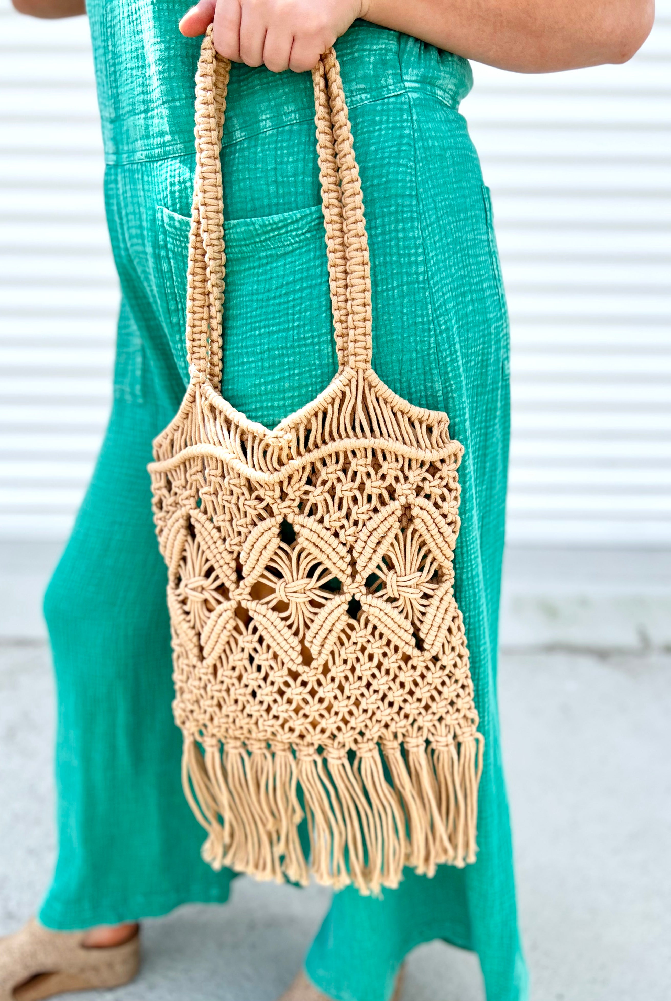 Delicate Beach Tote Bag-320 Bags-Fame Accessories-Heathered Boho Boutique, Women's Fashion and Accessories in Palmetto, FL