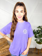 Custom Violet Heathered Boho Graphic Tee-130 Graphic Tees-Heathered Boho-Heathered Boho Boutique, Women's Fashion and Accessories in Palmetto, FL