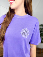 Custom Violet Heathered Boho Graphic Tee-130 Graphic Tees-Heathered Boho-Heathered Boho Boutique, Women's Fashion and Accessories in Palmetto, FL