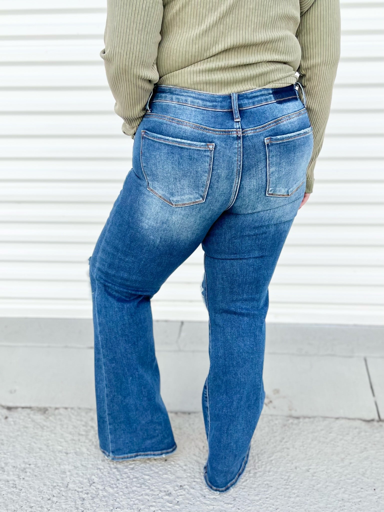 Popstar Status Flare Jeans-190 Jeans-Risen Jeans-Heathered Boho Boutique, Women's Fashion and Accessories in Palmetto, FL