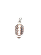 Game Day Bling Football Charm-310 Jewelry-TLD DESIGNS-Heathered Boho Boutique, Women's Fashion and Accessories in Palmetto, FL