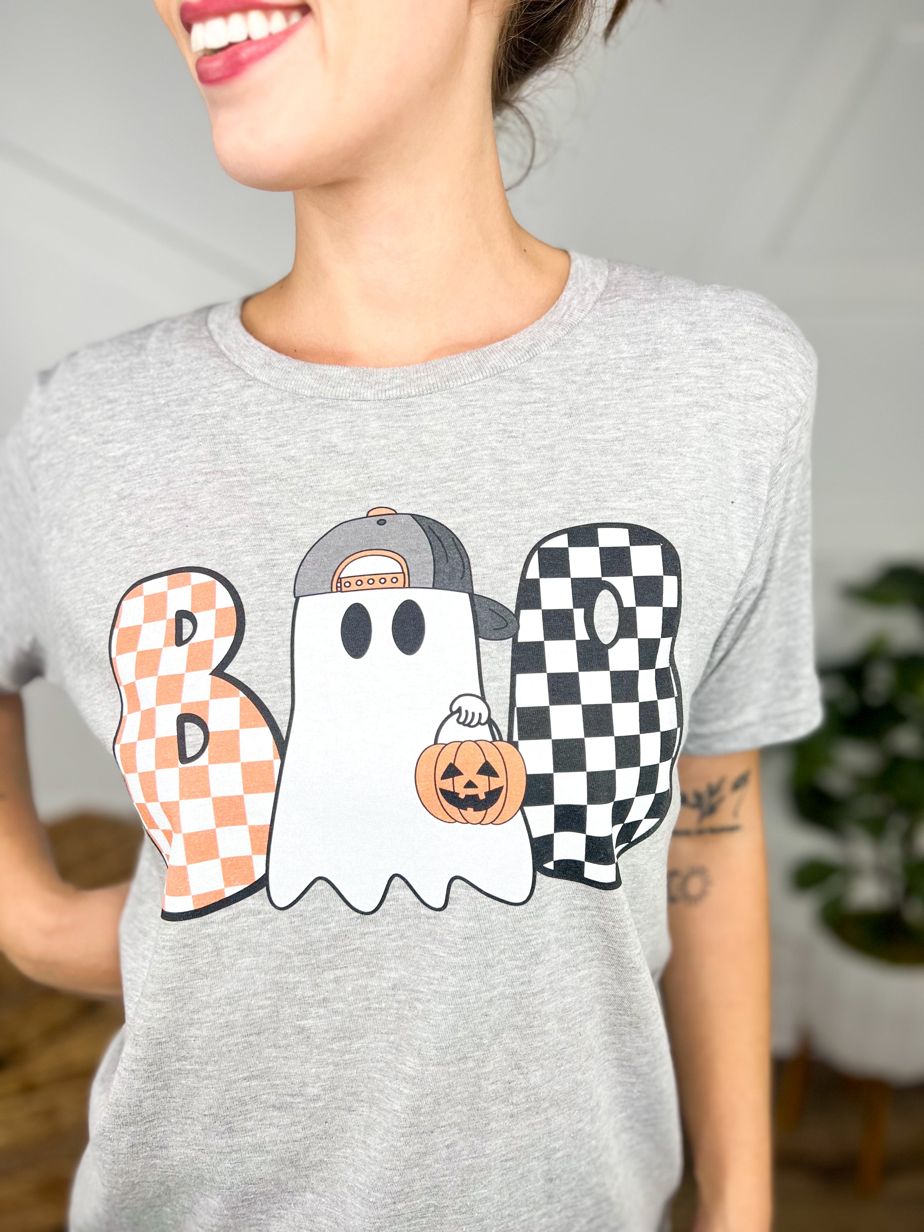 Boo Boy Kids Graphic Tee-130 Graphic Tees-Heathered Boho-Heathered Boho Boutique, Women's Fashion and Accessories in Palmetto, FL