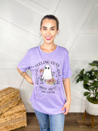 Feeling Cute Ghost Graphic Tee-130 Graphic Tees-Heathered Boho-Heathered Boho Boutique, Women's Fashion and Accessories in Palmetto, FL