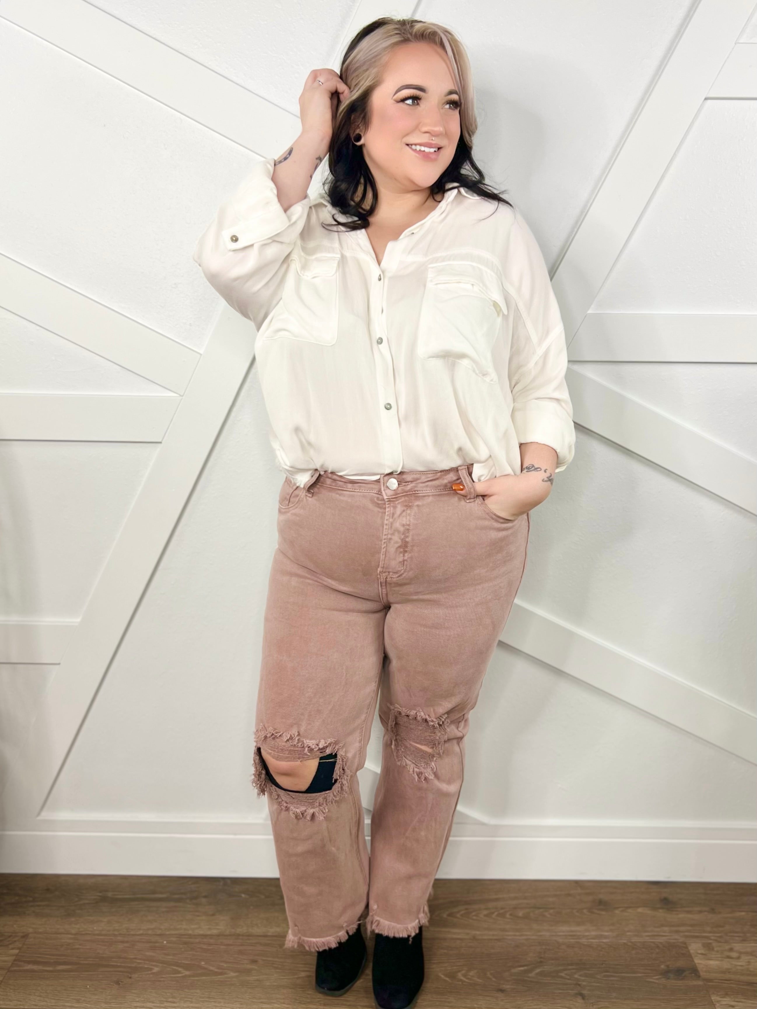 Defining Limits Straight Leg by Risen-190 Jeans-Risen Jeans-Heathered Boho Boutique, Women's Fashion and Accessories in Palmetto, FL