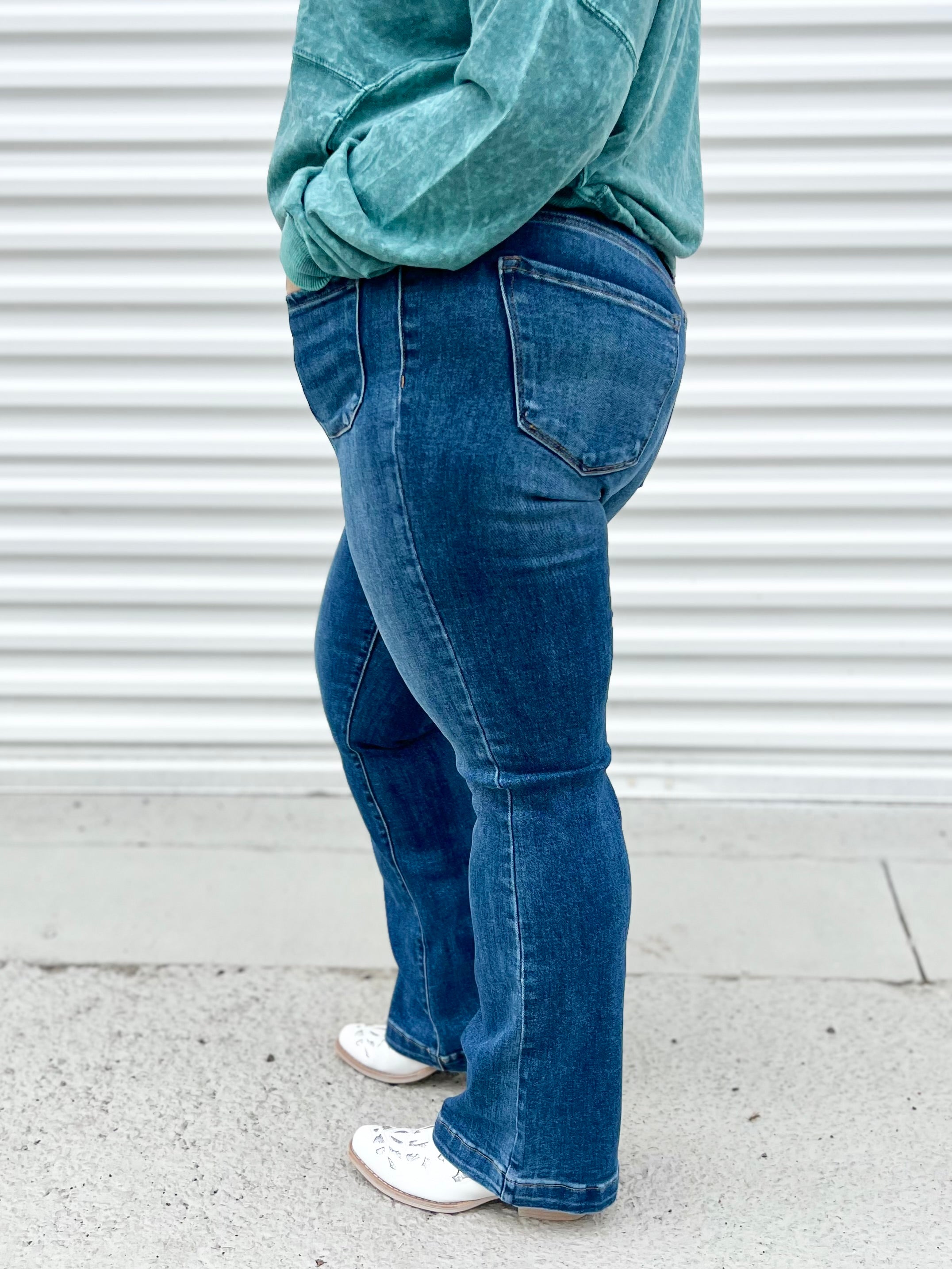 Take on the Day Straight Leg by Risen Jeans-190 Jeans-Risen Jeans-Heathered Boho Boutique, Women's Fashion and Accessories in Palmetto, FL