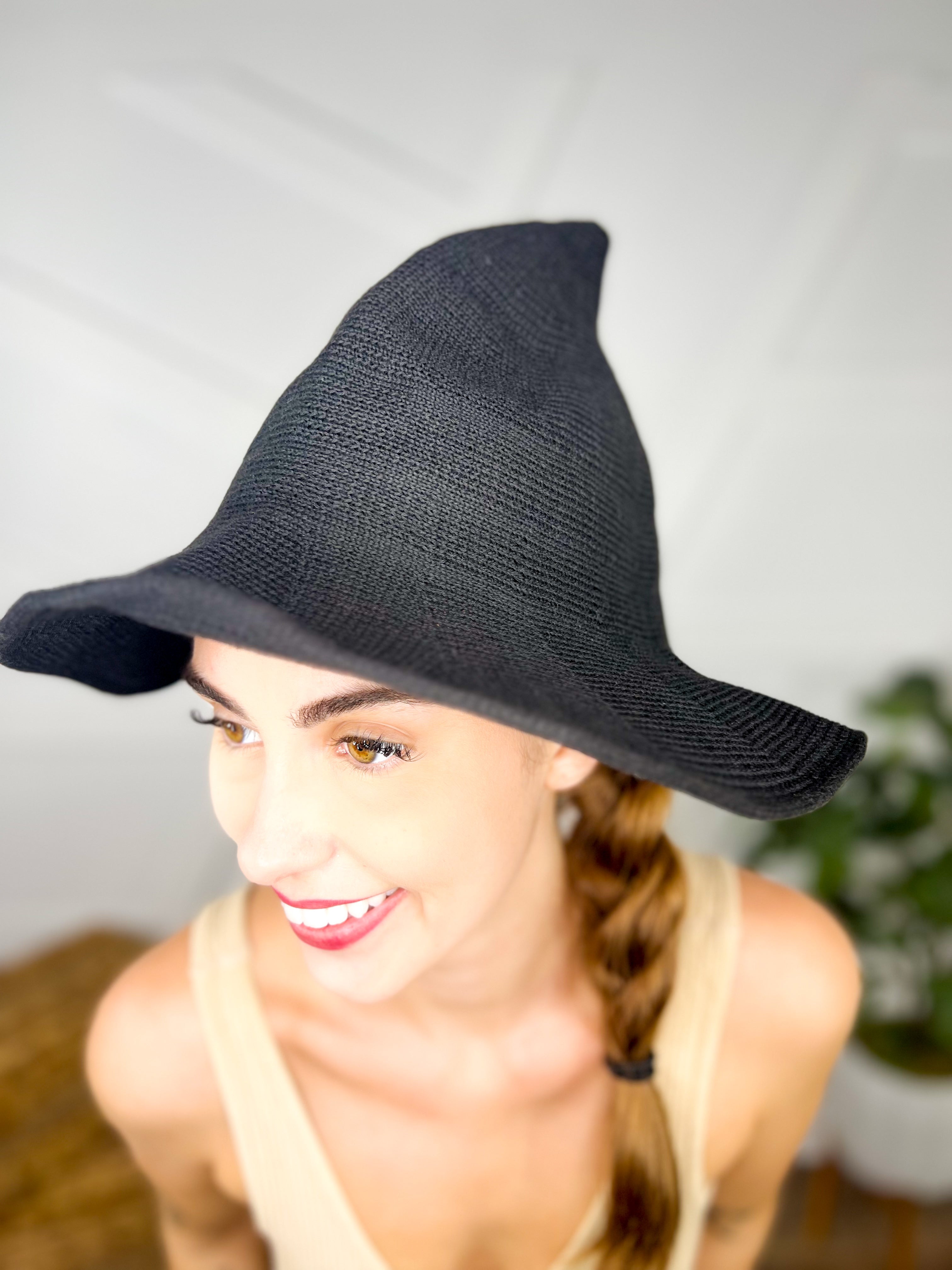 RESTOCK: Women Spire Knitted Cap For Halloween Party-330 Headwear-Accity-Heathered Boho Boutique, Women's Fashion and Accessories in Palmetto, FL