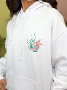Beach Vacay Graphic Hooded Sweatshirt-130 Graphic Tees-Heathered Boho-Heathered Boho Boutique, Women's Fashion and Accessories in Palmetto, FL