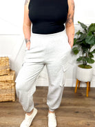 Best Fit Cargo Pants-150 PANTS-White Birch-Heathered Boho Boutique, Women's Fashion and Accessories in Palmetto, FL