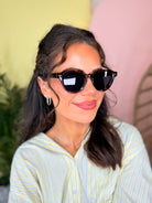 Round Double Bridge Sunglasses-340 Other Accessories-Fame Accessories-Heathered Boho Boutique, Women's Fashion and Accessories in Palmetto, FL