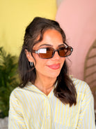 Star Accent Detail Rectangle Frame Sunglasses-340 Other Accessories-Fame Accessories-Heathered Boho Boutique, Women's Fashion and Accessories in Palmetto, FL