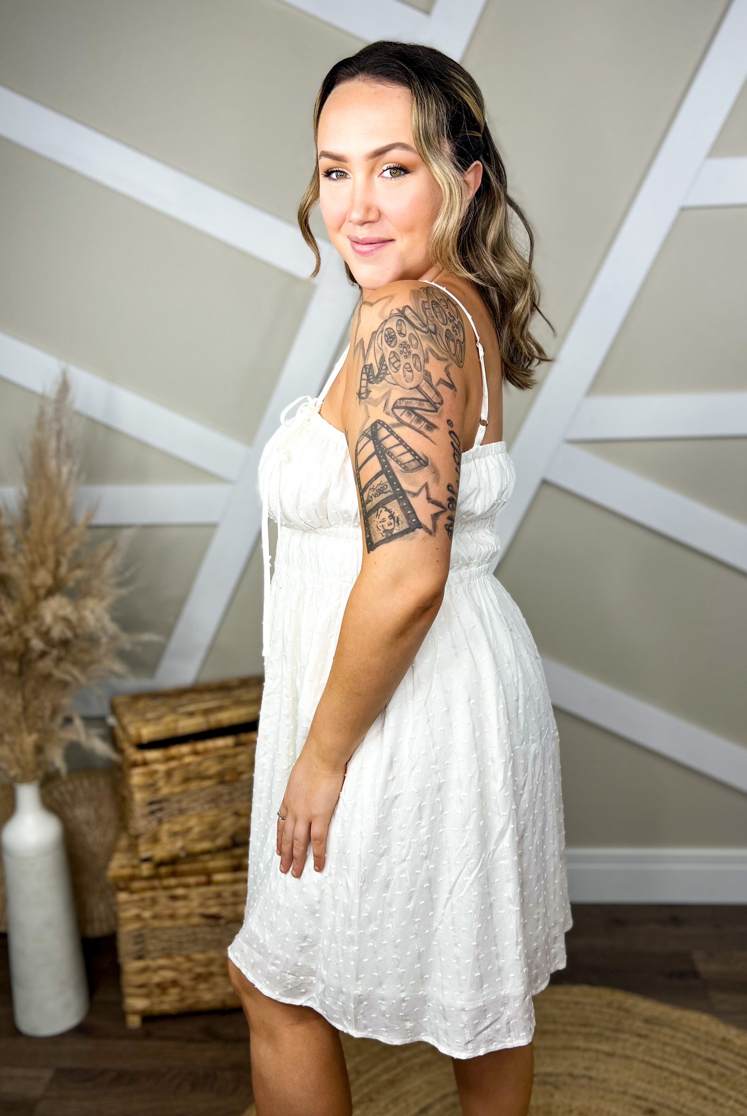 RESTOCK : The Engagement Dress-230 Dresses/Jumpsuits/Rompers-White Birch-Heathered Boho Boutique, Women's Fashion and Accessories in Palmetto, FL