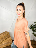 Primary Basic Tee-110 Short Sleeve Top-Rae Mode-Heathered Boho Boutique, Women's Fashion and Accessories in Palmetto, FL