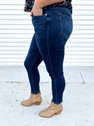 Show Off Slim Cut Mid Rise Jeans-190 Jeans-Mica Denim-Heathered Boho Boutique, Women's Fashion and Accessories in Palmetto, FL