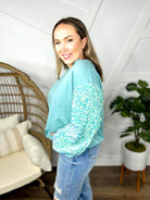 Shimmer and Shine Long Sleeve Top-120 Long Sleeve Tops-White Birch-Heathered Boho Boutique, Women's Fashion and Accessories in Palmetto, FL