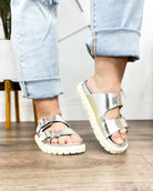 Silver Gen Sandal-350 Shoes-Mia Shoes-Heathered Boho Boutique, Women's Fashion and Accessories in Palmetto, FL