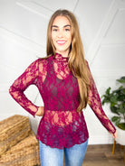 RESTOCK : Into the Garden Mesh Top-120 Long Sleeve Tops-Jade by Jane-Heathered Boho Boutique, Women's Fashion and Accessories in Palmetto, FL