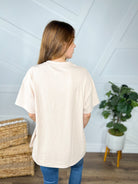 Flying High Top-110 Short Sleeve Top-White Birch-Heathered Boho Boutique, Women's Fashion and Accessories in Palmetto, FL