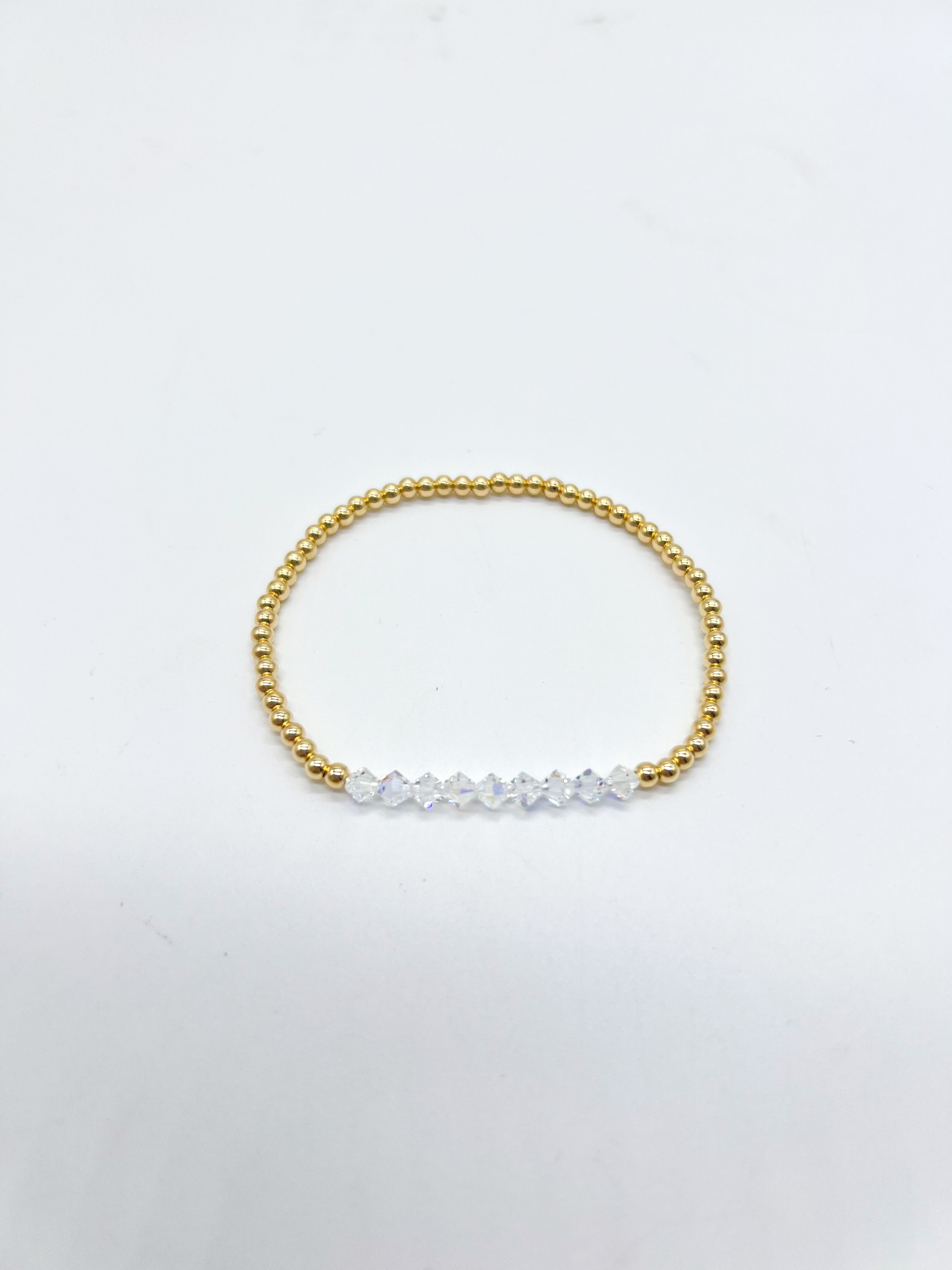 Sparkle Crystal 7" Bracelet-310 Jewelry-Bara Boheme-Heathered Boho Boutique, Women's Fashion and Accessories in Palmetto, FL