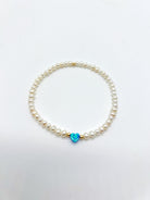 7" Opal Heart Bracelet-310 Jewelry-Bara Boheme-Heathered Boho Boutique, Women's Fashion and Accessories in Palmetto, FL