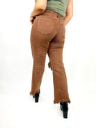 Espresso Yourself Straight Leg by Risen Jeans-190 Jeans-Risen Jeans-Heathered Boho Boutique, Women's Fashion and Accessories in Palmetto, FL