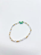 7" Lustrous Opal Butterfly Bracelet-310 Jewelry-Bara Boheme-Heathered Boho Boutique, Women's Fashion and Accessories in Palmetto, FL