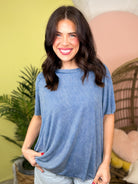 Restock: Conquer The Weekend Top-110 SHORT SLEEVE TOP-ZENANA-Heathered Boho Boutique, Women's Fashion and Accessories in Palmetto, FL