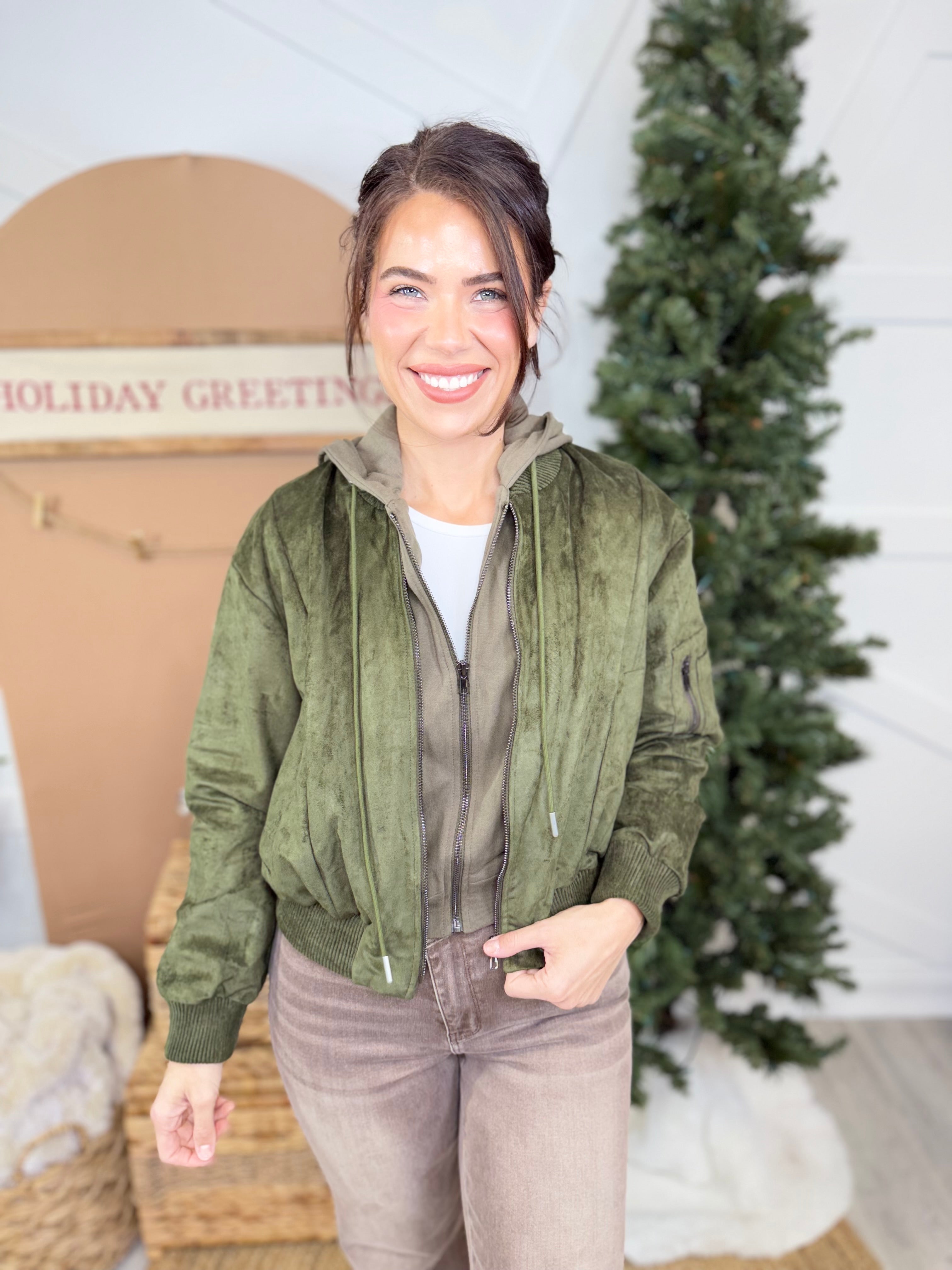 Cooler Vibes Jacket-200 JACKETS/SHACKETS-WHITE BIRCH-Heathered Boho Boutique, Women's Fashion and Accessories in Palmetto, FL