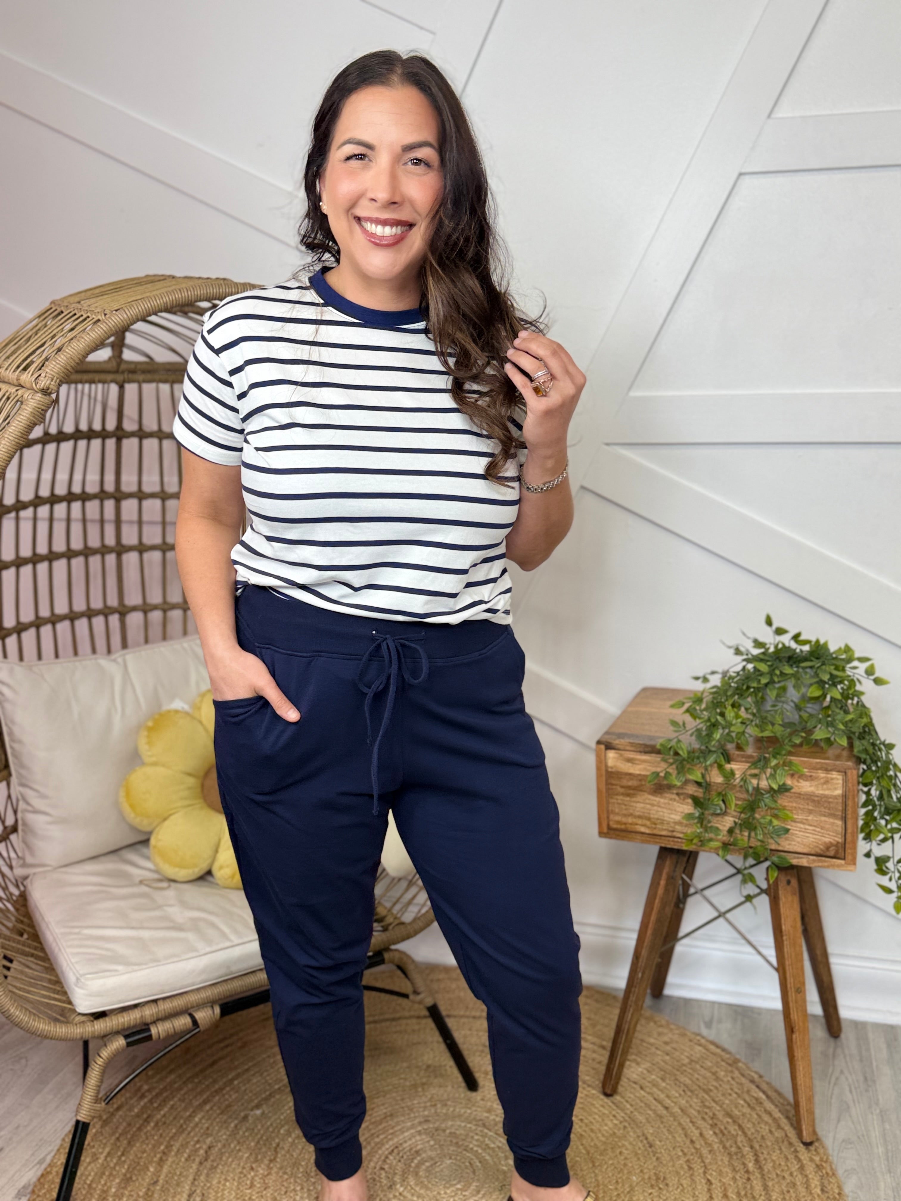 Boardwalk Babe Joggers-150 PANTS-ZENANA-Heathered Boho Boutique, Women's Fashion and Accessories in Palmetto, FL