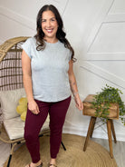 Restock: Everyday Tee-110 SHORT SLEEVE TOP-Zenana-Heathered Boho Boutique, Women's Fashion and Accessories in Palmetto, FL