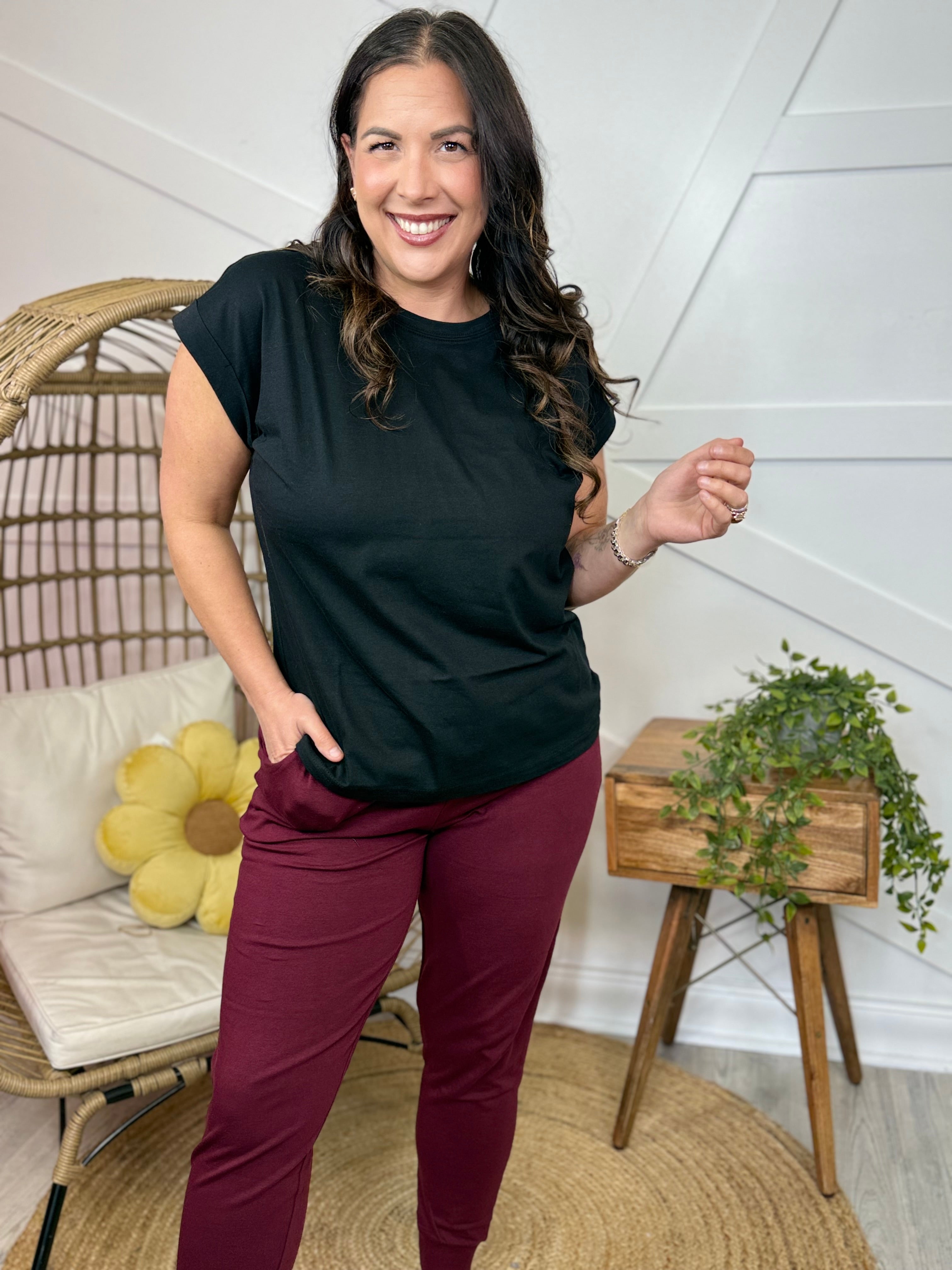 Restock: Everyday Tee-110 SHORT SLEEVE TOP-Zenana-Heathered Boho Boutique, Women's Fashion and Accessories in Palmetto, FL