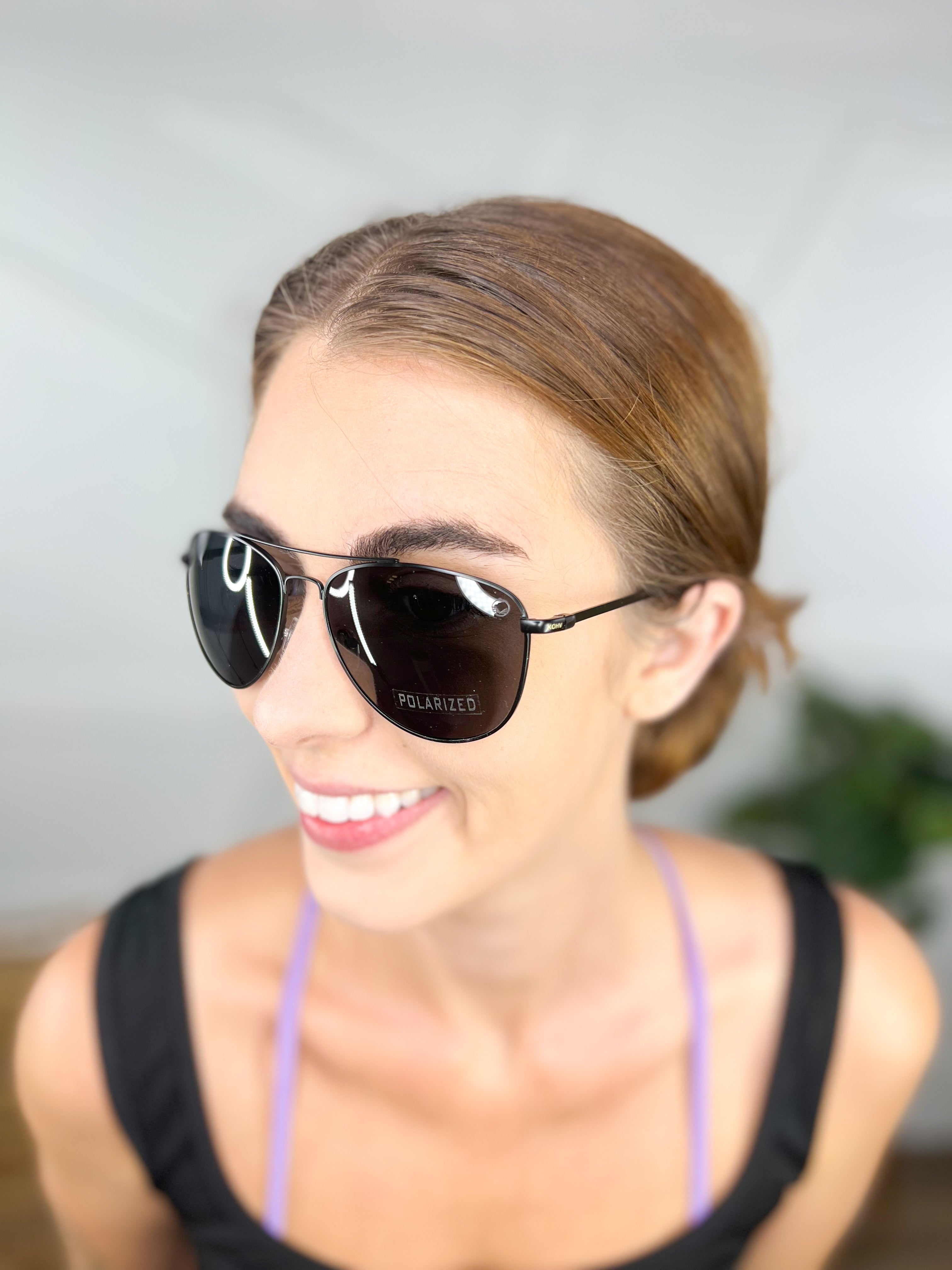 Morrison Midnight Polarized Sunglasses-340 Other Accessories-Kohv Eyewear-Heathered Boho Boutique, Women's Fashion and Accessories in Palmetto, FL