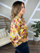 Marigold Mayhem Top-120 Long Sleeve Tops-Andree by Unit-Heathered Boho Boutique, Women's Fashion and Accessories in Palmetto, FL