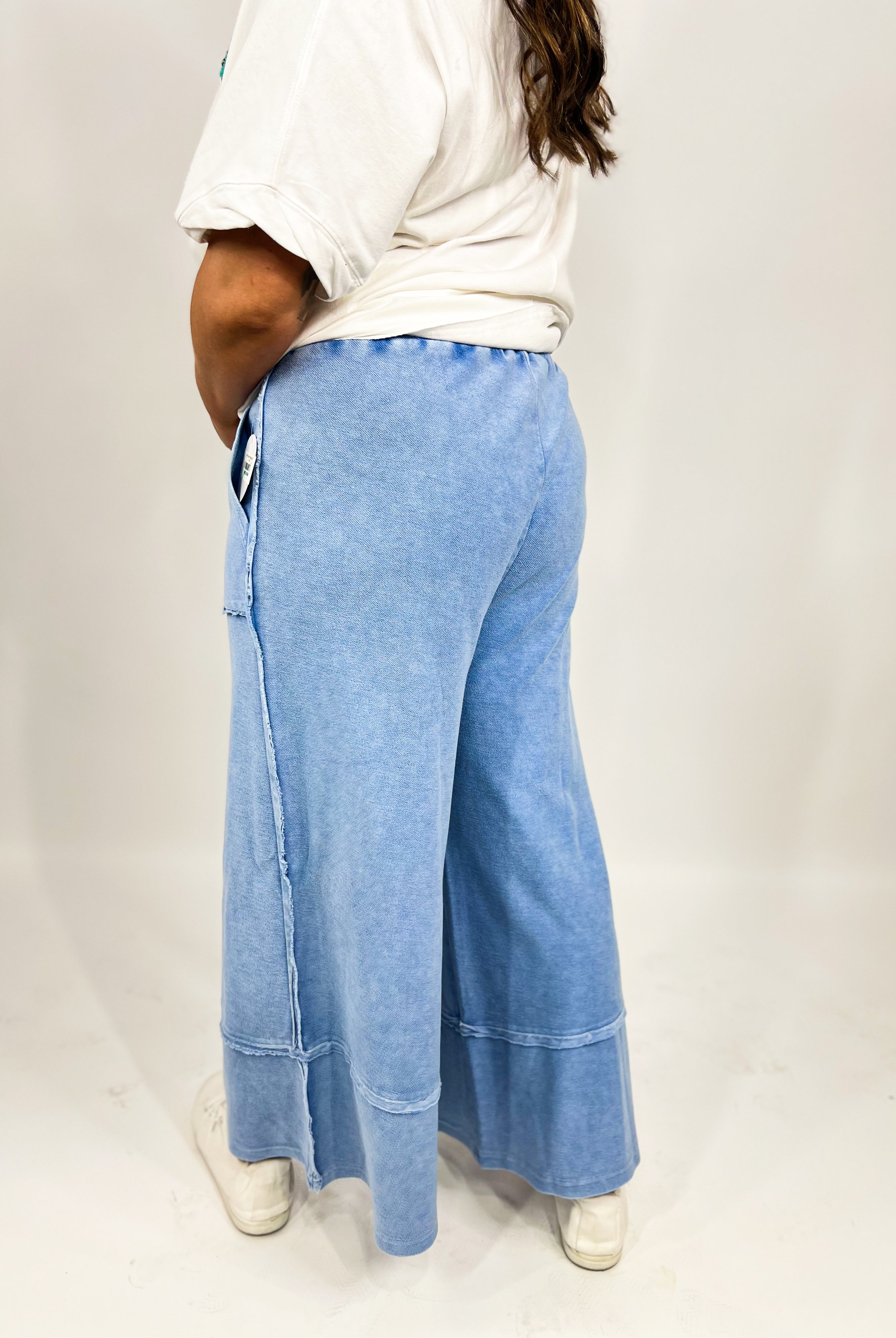 RESTOCK : Party Time Palazzo Pants-150 PANTS-Easel-Heathered Boho Boutique, Women's Fashion and Accessories in Palmetto, FL