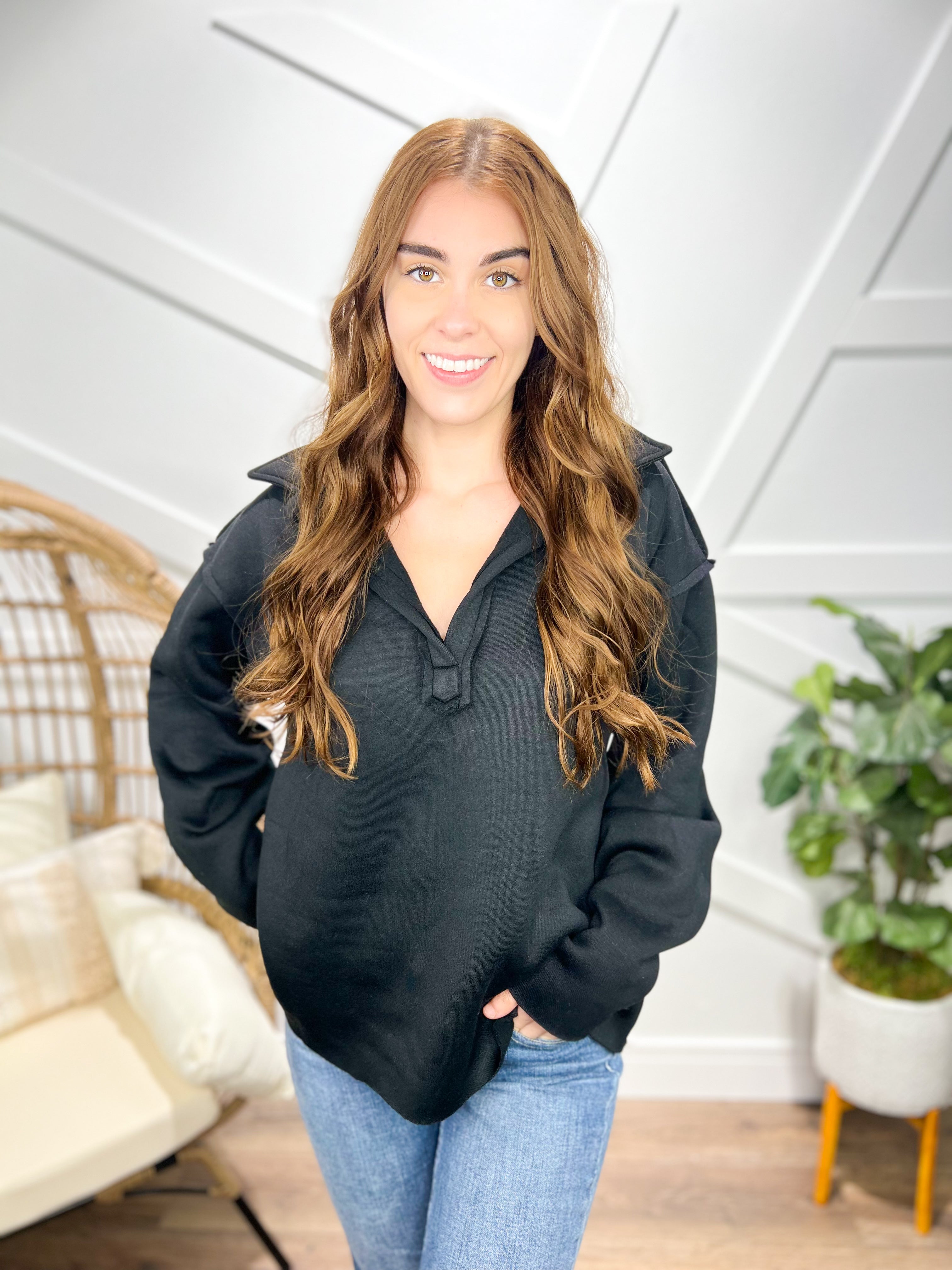 Gotta Have It Henley Top-120 Long Sleeve Tops-White Birch-Heathered Boho Boutique, Women's Fashion and Accessories in Palmetto, FL