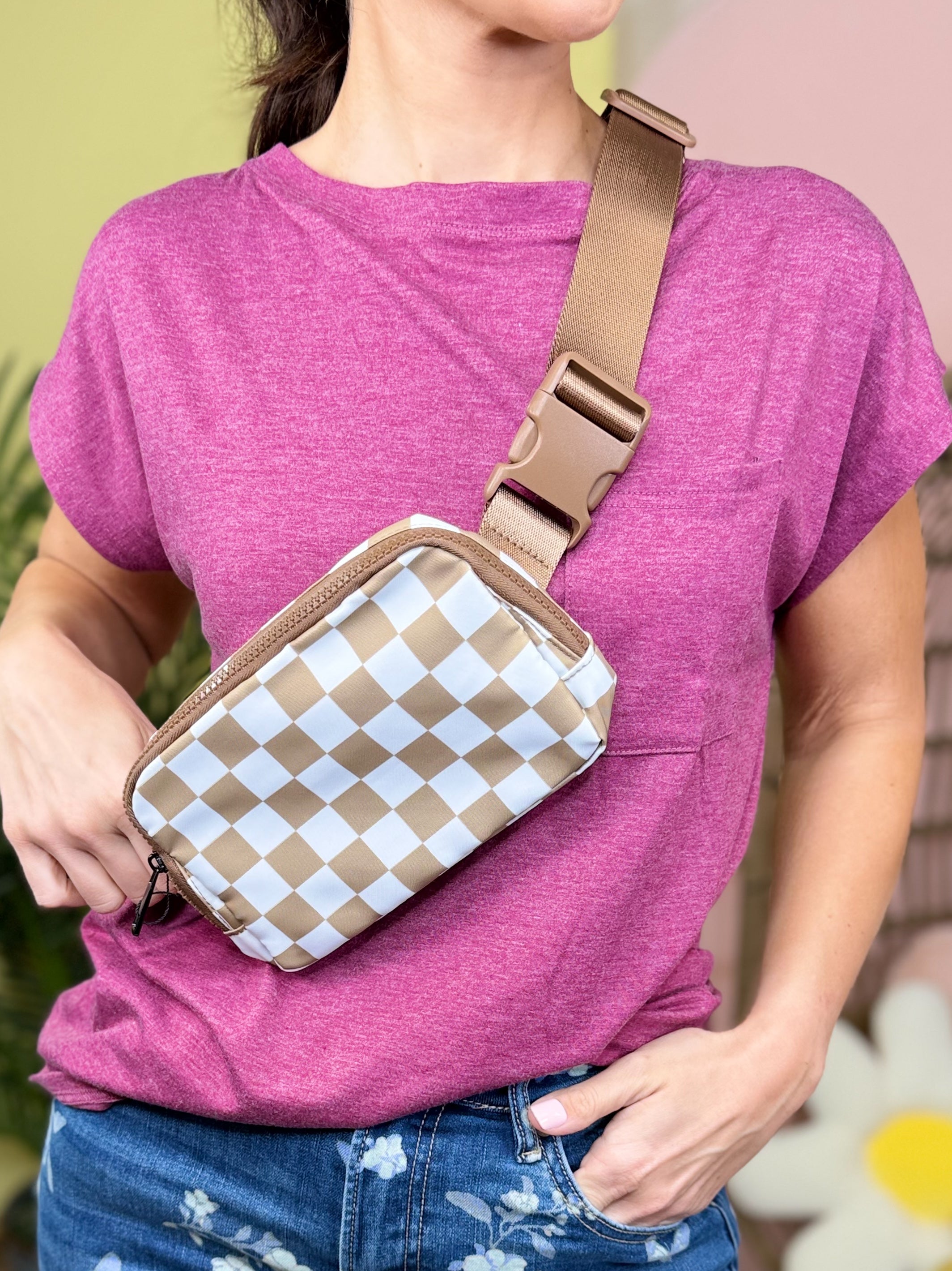 Everyday Styled Belt Bag-320 Bags-ZENANA-Heathered Boho Boutique, Women's Fashion and Accessories in Palmetto, FL