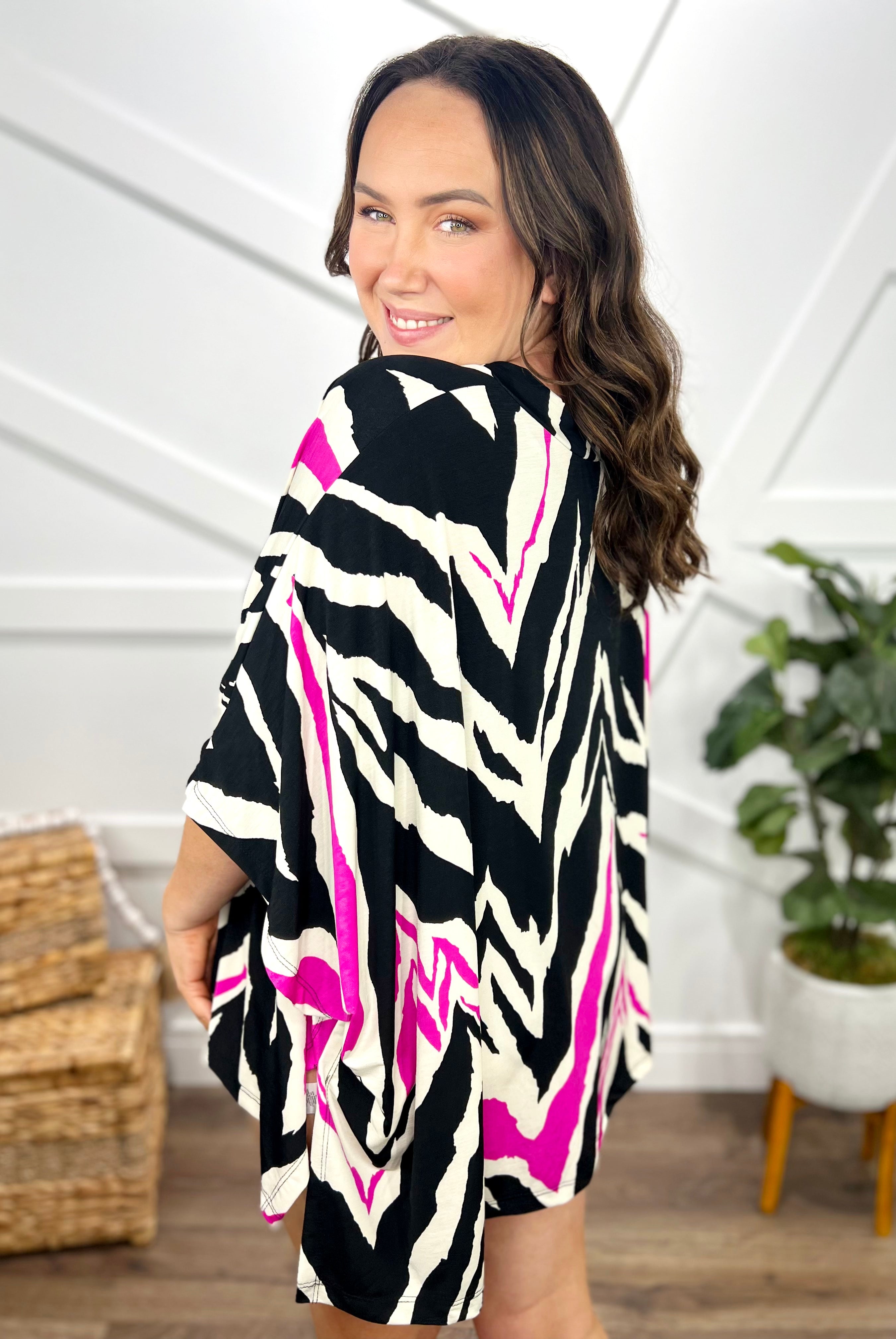 Seeing Stripes Cover Up-220 Cardigans/ Kimonos-White Birch-Heathered Boho Boutique, Women's Fashion and Accessories in Palmetto, FL