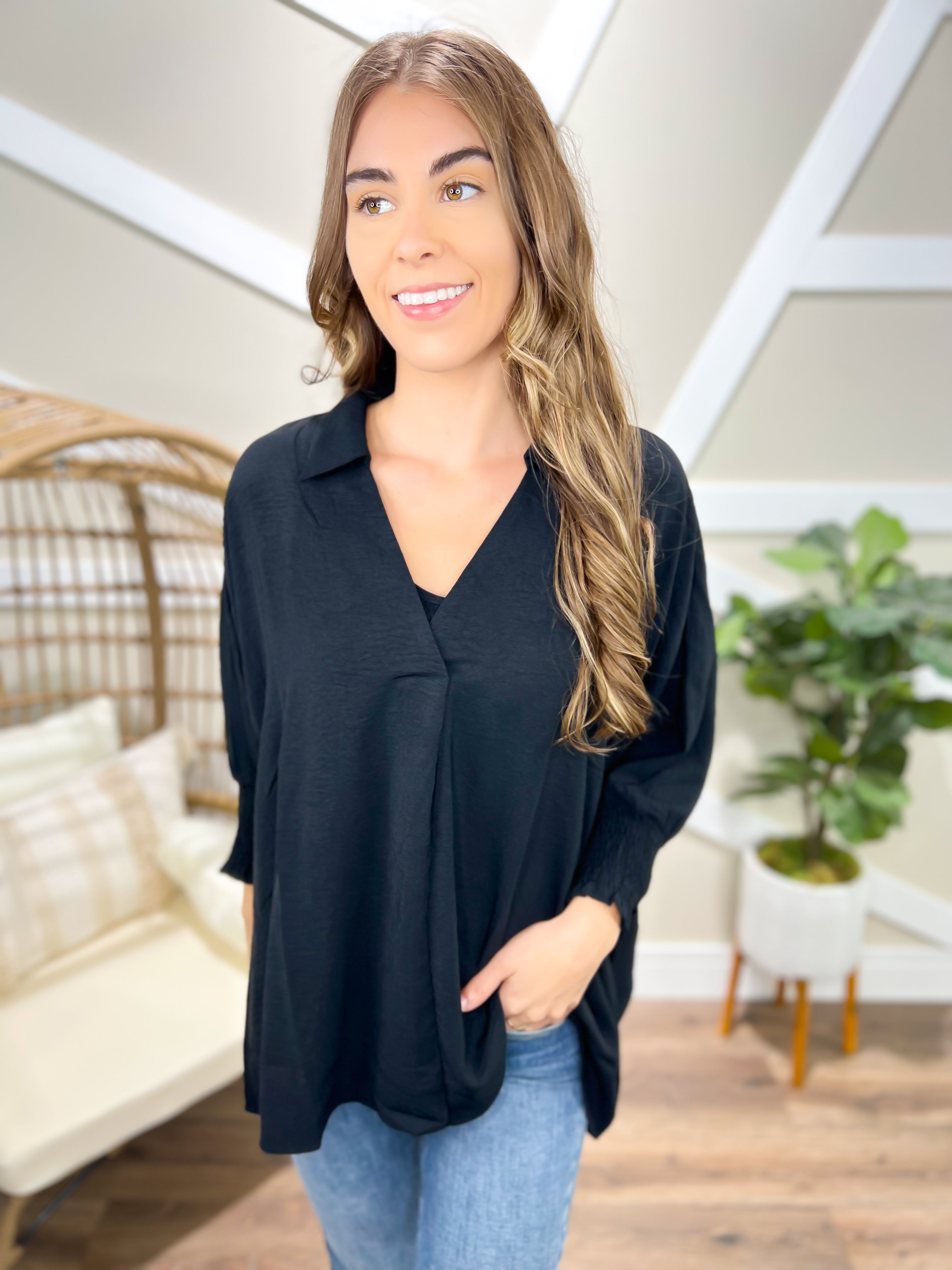 No Matter the Occasion Top-110 Short Sleeve Top-Oddi-Heathered Boho Boutique, Women's Fashion and Accessories in Palmetto, FL
