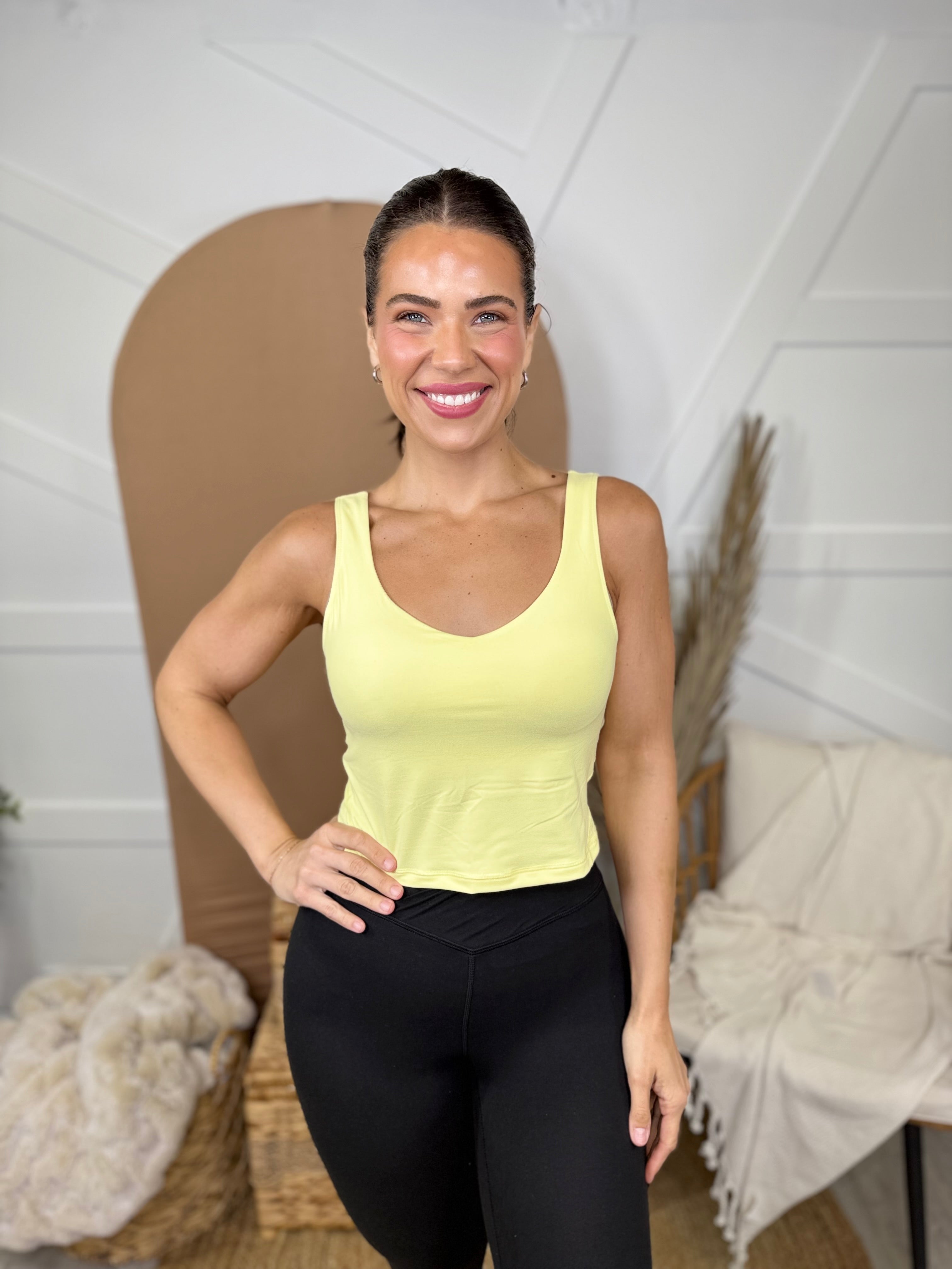 Restock: Capable Of Anything Brami Workout Top-100 Tank/Crop Tops-Rae Mode-Heathered Boho Boutique, Women's Fashion and Accessories in Palmetto, FL