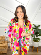Burst of Floral Kimono-220 Cardigans/ Kimonos-White Birch-Heathered Boho Boutique, Women's Fashion and Accessories in Palmetto, FL