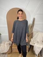 Front Runner Top-110 SHORT SLEEVE TOP-Rae Mode-Heathered Boho Boutique, Women's Fashion and Accessories in Palmetto, FL